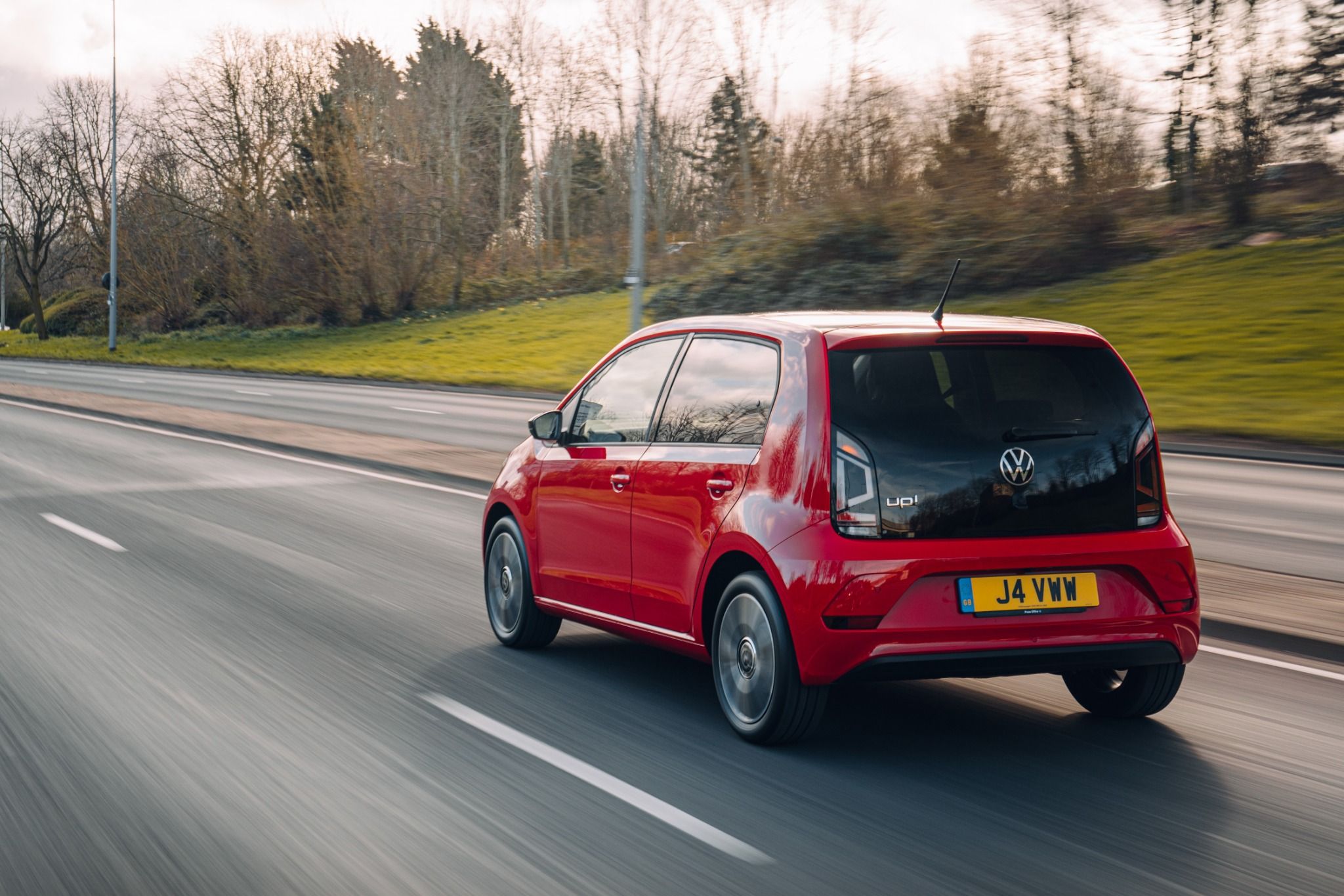 Red Volkswagen Up Black Edition