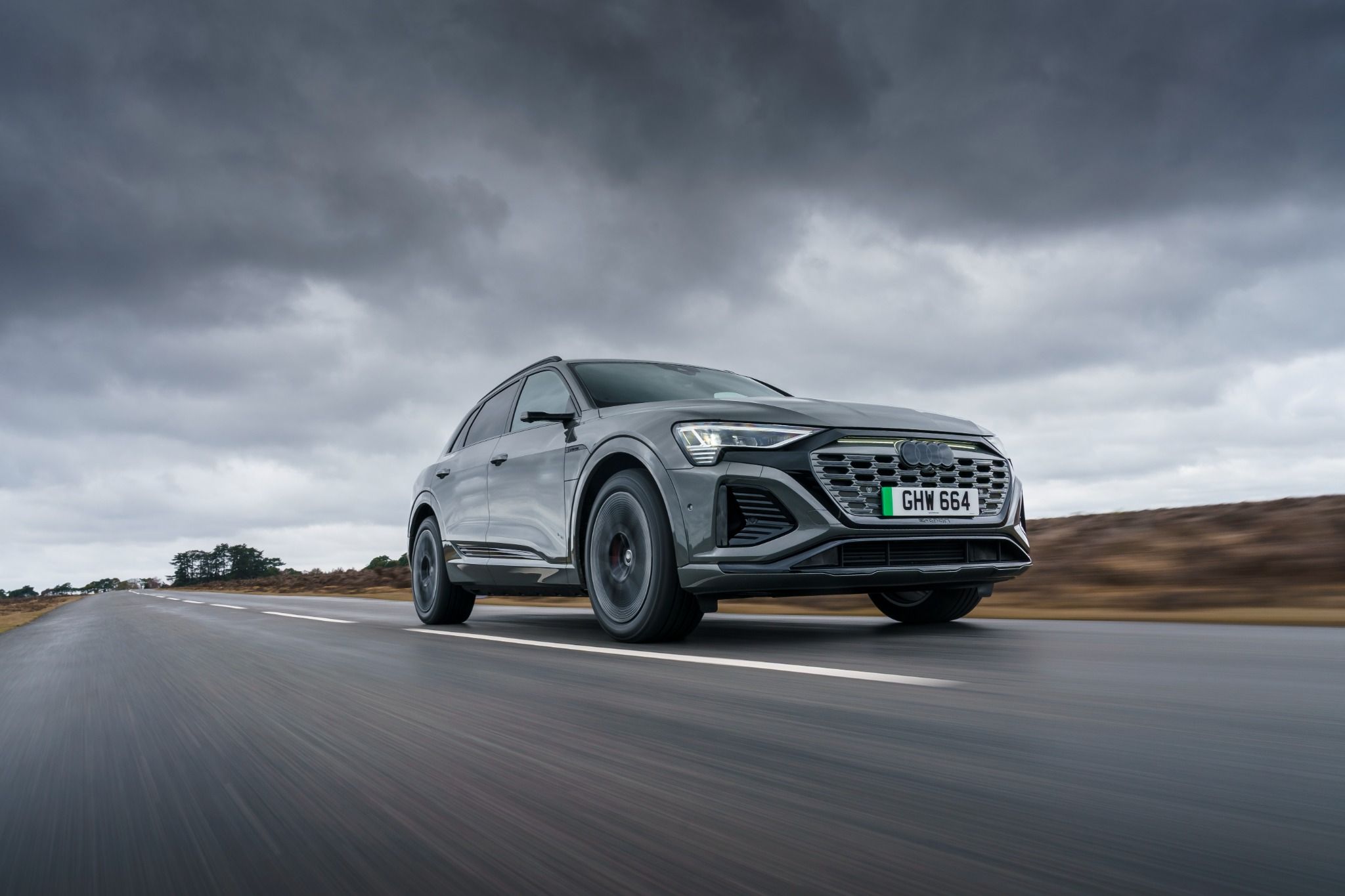 2023 Audi Q8 e-tron driving