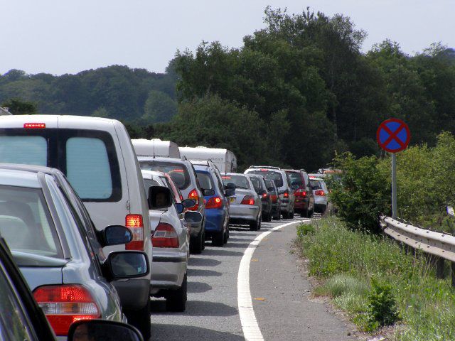 heatwave traffic jam