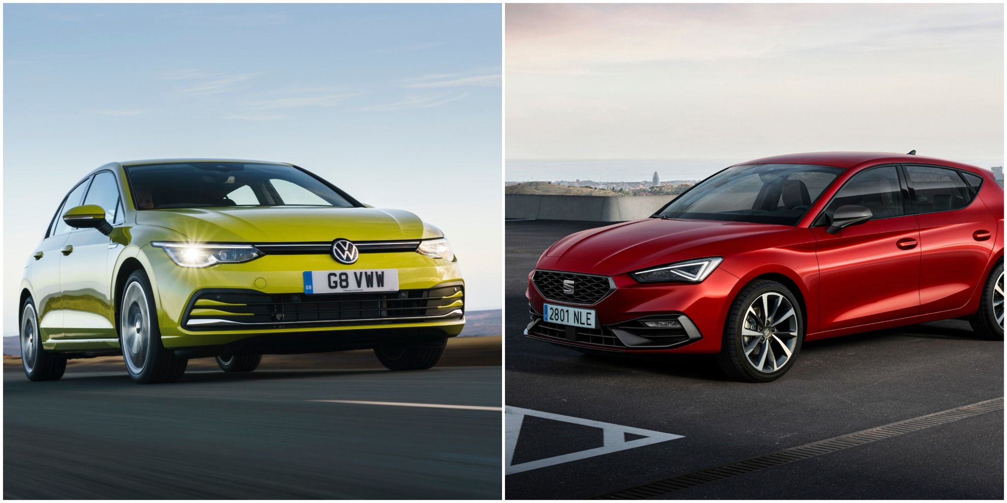 VW Golf and SEAT Leon