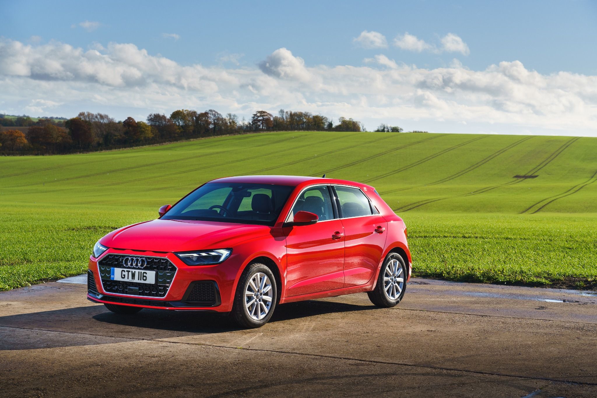 Red Audi A1