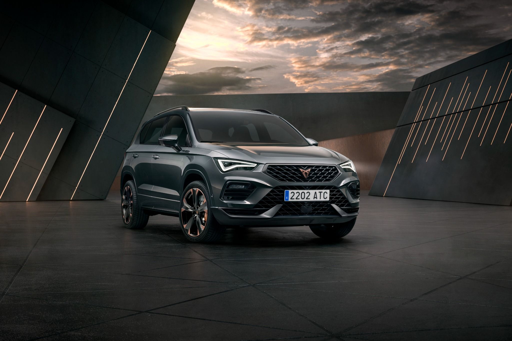 Grey CUPRA Ateca front